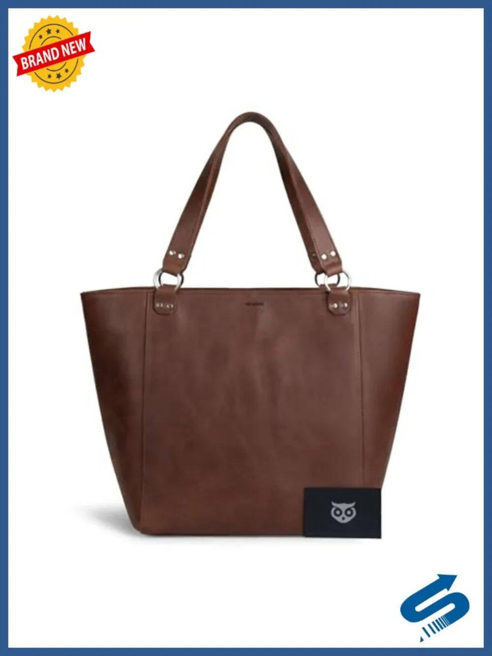 Handmade Full Grain Leather Tote Bag with Plaid Cotton, Travel Shopping